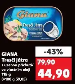 Kaufland GIANA Tresčí játra nabídka
