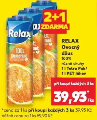 Kaufland RELAX Ovocný džus nabídka