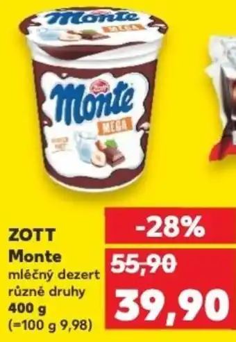 Kaufland ZOTT Monte nabídka