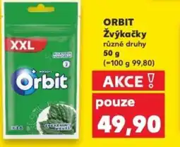 Kaufland ORBIT Žvýkačky nabídka