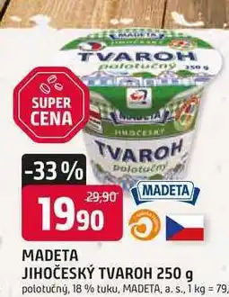 Trefa MADETA JIHOČESKÝ TVAROH 250 g polotučný, 18 % tuku nabídka