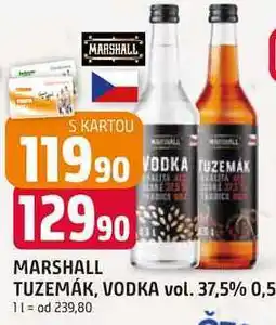Trefa MARSHALL TUZEMÁK, VODKA vol. 37,5% nabídka