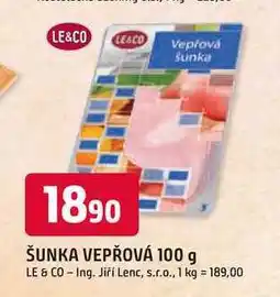 Trefa LE & CO ŠUNKA VEPŘOVÁ nabídka
