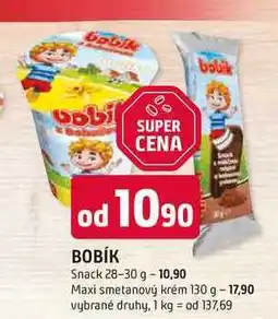 Trefa Bobík Maxi smetanový krém 130g, vybrané druhy nabídka