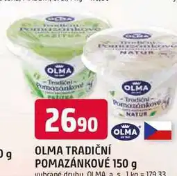 Trefa OLMA TRADIČNÍ POMAZÁNKOVÉ nabídka