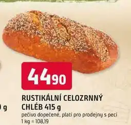 Trefa RUSTIKÁLNÍ CELOZRNNÝ CHLÉB nabídka
