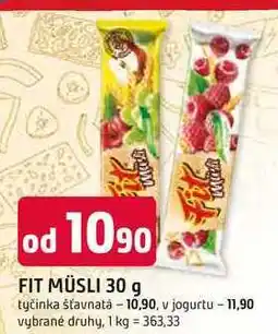 Trefa Fit Müsli tyčinka nabídka