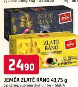 Trefa JEMČA ZLATÉ RÁNO 43,75 g čaj černý, vybrané druhy nabídka