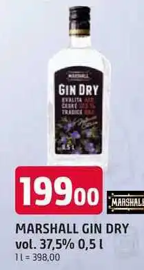 Trefa MARSHALL GIN DRY vol. 37,5% nabídka