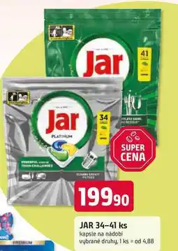 Trefa Jar kapsle do myčky nádobí 34-41 ks, vybrané druhy nabídka