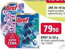 Trefa BREF COLOR AKTIV 3x 50 g WC závěs, vybrané druhy nabídka