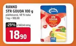 Trefa RANKO SÝR GOUDA 100 g plátkovaná, 48% tuku nabídka