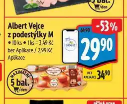 Albert Albert Vejce z podestýlky M 10 ks nabídka