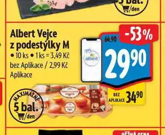Albert Albert Vejce z podestýlky M 10 ks nabídka