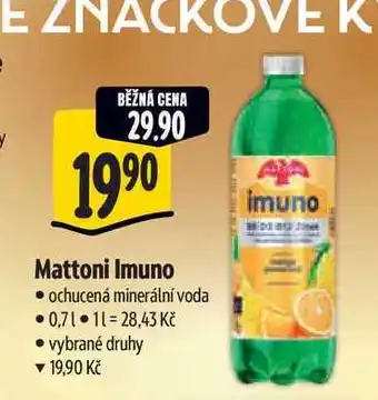 Albert Mattoni Imuno ochucená minerální voda nabídka