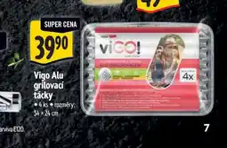 Albert Vigo Alu grilovací tácky 4 ks 34 x 24 cm nabídka