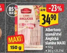 Albert Albertovo uzenářství Anglická slanina MAXI nabídka