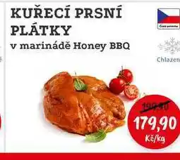 RABBIT řeznictví KUŘECÍ PRSNÍ PLÁTKY v marinádě Honey BBQ nabídka