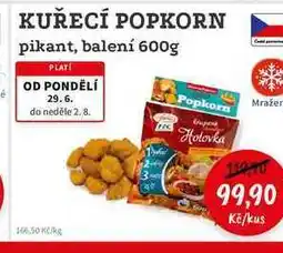 RABBIT řeznictví KUŘECÍ POPKORN pikant, balení nabídka