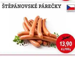 RABBIT řeznictví ŠTĚPÁNOVSKÉ PÁREČKY nabídka