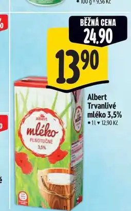 Albert Albert Trvanlivé mléko 3,5% nabídka