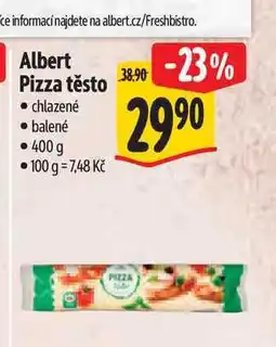 Albert Albert Pizza těsto chlazené balené nabídka
