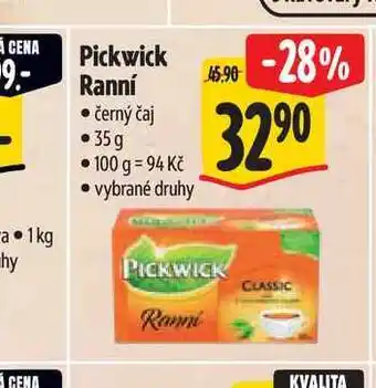 Albert Pickwick Ranní černý čaj nabídka
