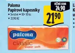 Albert Paloma Papírové kapesníky 3vrstvé 10x 10 ks nabídka