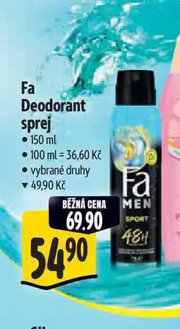 Albert Fa Deodorant sprej nabídka