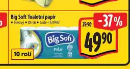 Albert Big Soft Toaletní papír 3vrstvý 10 rolí nabídka