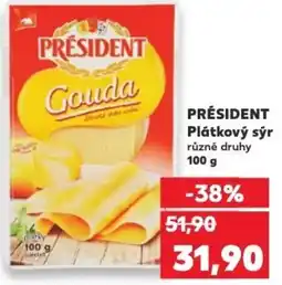 Kaufland PRÉSIDENT Plátkový sýr nabídka