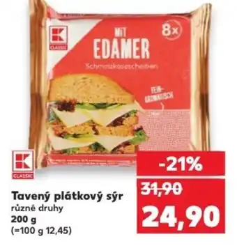 Kaufland Tavený plátkový sýr nabídka