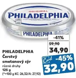 Kaufland PHILADELPHIA Čerstvý smetanový sýr nabídka