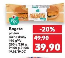 Kaufland Bageta plněná nabídka