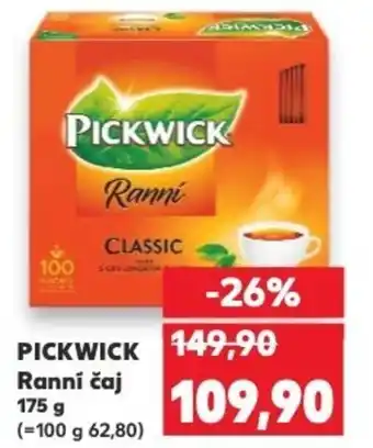 Kaufland PICKWICK Ranní čaj nabídka