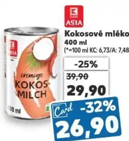 Kaufland Kokosové mléko nabídka