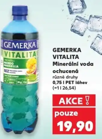 Kaufland GEMERKA VITALITA Minerální voda ochucená nabídka