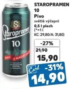 Kaufland STAROPRAMEN 10 Pivo nabídka