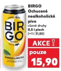 Kaufland BIRGO Ochucené nealkoholické pivo nabídka