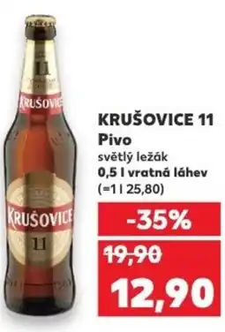 Kaufland KRUŠOVICE 11 Pivo nabídka