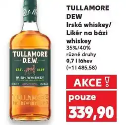Kaufland TULLAMORE D.E.W. Irská whiskey/ Likér na bázi whiskey 35%/40% nabídka