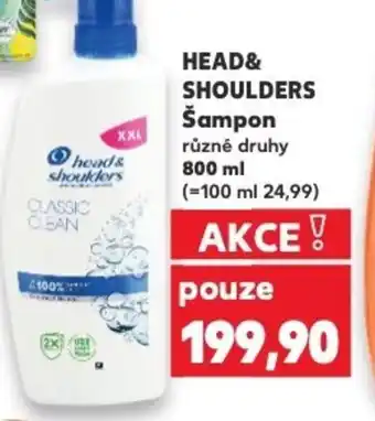 Kaufland HEAD& SHOULDERS Šampon nabídka