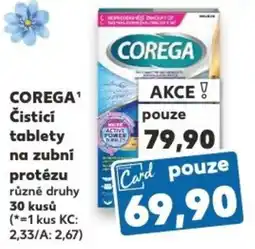 Kaufland COREGA¹ Čisticí tablety na zubní protézu nabídka