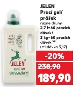Kaufland JELEN Prací gel/ prášek nabídka