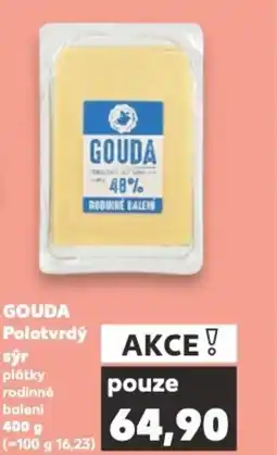 Kaufland GOUDA Polotvrdý sýr nabídka