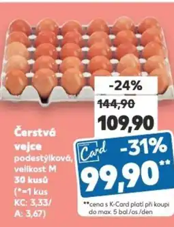 Kaufland Čerstvá vejce nabídka
