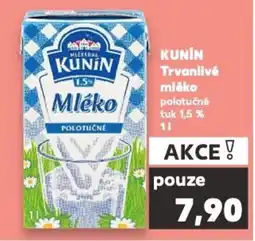 Kaufland KUNIN Trvanlivé mléko nabídka
