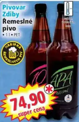Norma Pivovar Zdiby Řemeslné pivo nabídka