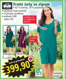 Norma Froté šaty se zipem nabídka
