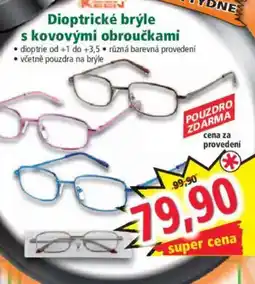 Norma Dioptrické brýle s kovovými obroučkami nabídka